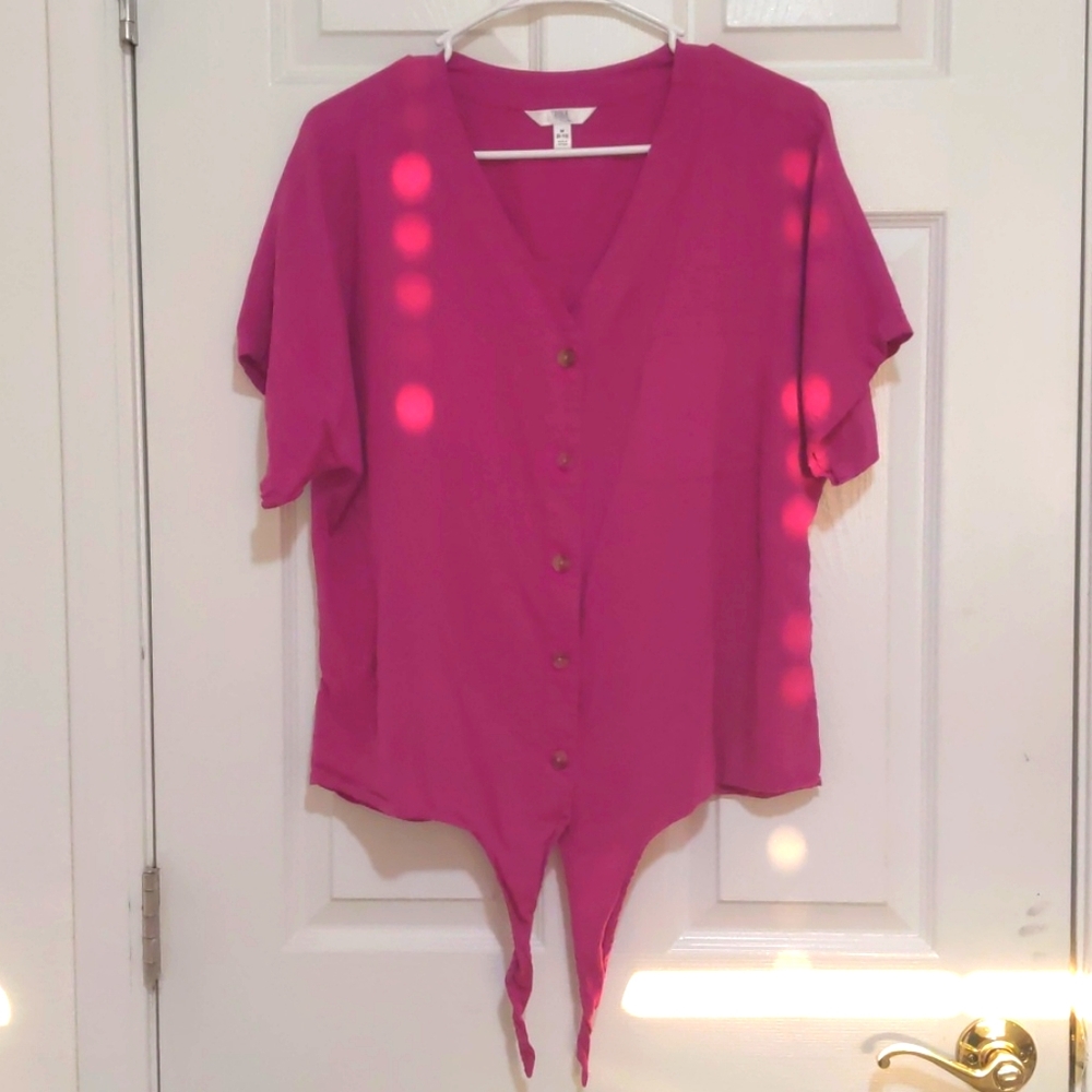 Time and Tru pink blouse